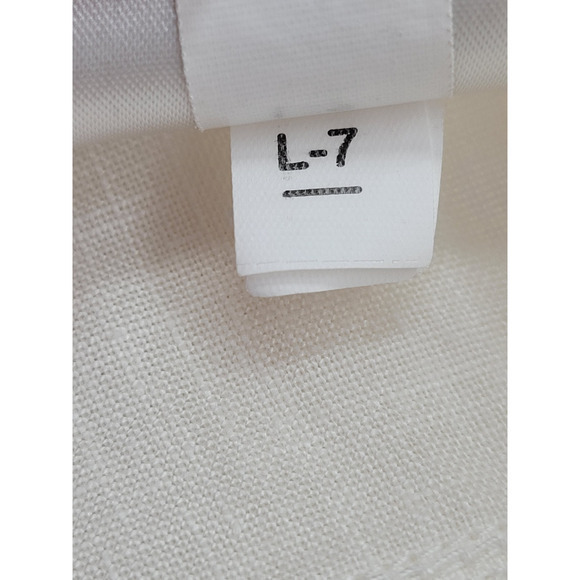 Banana Republic Off‎ White Linen Flat Front Straight Leg - Picture 15 of 16